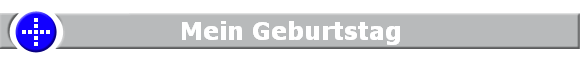 Mein Geburtstag